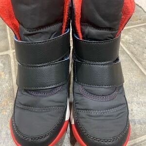 Sorel Kids Boots Black and Red